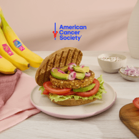 Vegetarian Burger with Chiquita Banana and Chickpeas